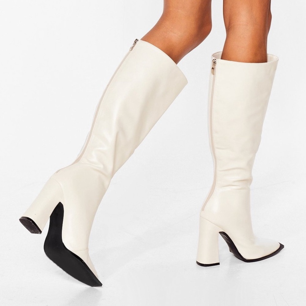 New Heeled‎ Knee High Boots